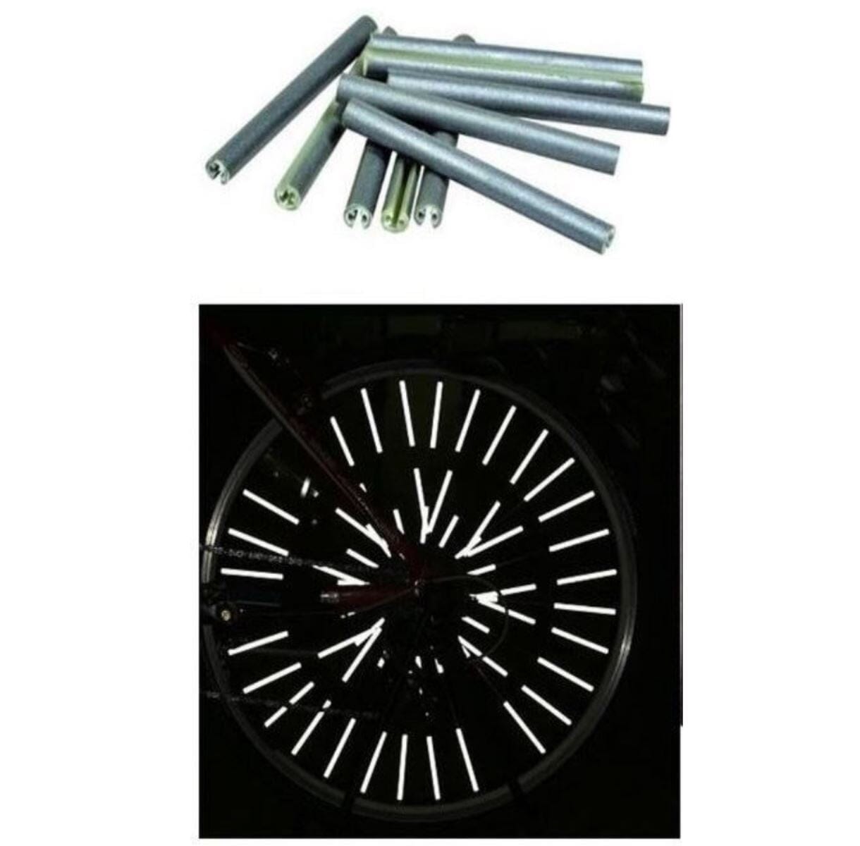 Reflective spokes for discount bikes